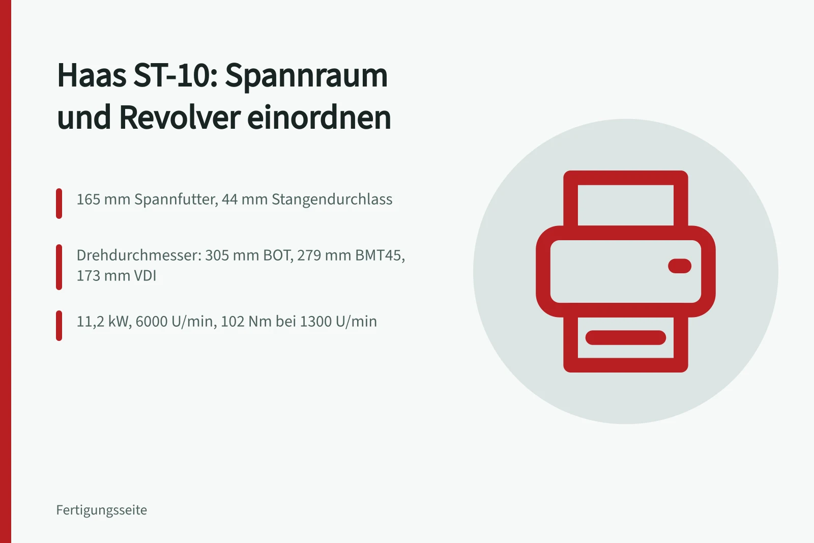 Haas ST-10 Drehmaschine mit Spannfutter und Werkzeugrevolver in Fertigungshalle