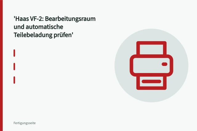 Haas VF-2 Bearbeitungszentrum mit Compact APL Teilebeladung im Einsatz. Haas VF-2: Bearbeitungsraum und automatische Teilebeladung prüfen