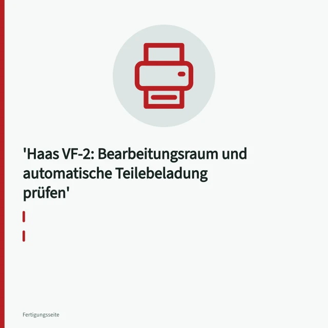 Haas VF-2 Bearbeitungszentrum mit Compact APL Teilebeladung im Einsatz. Haas VF-2: Bearbeitungsraum und automatische Teilebeladung prüfen