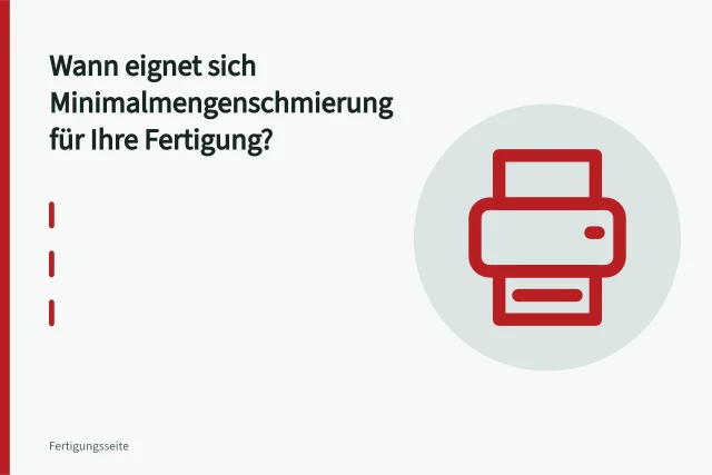 Sprühdüse am Spindelkopf führt Minimalmengenschmierstoff beim Fräsen zu. Wann eignet sich Minimalmengenschmierung für Ihre Fertigung?