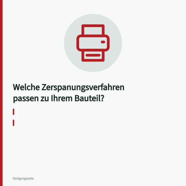 CNC-Drehmaschine zerspant zylindrisches Metallbauteil mit Drehmeißel und Kühlmittel. Welche Zerspanungsverfahren passen zu Ihrem Bauteil?